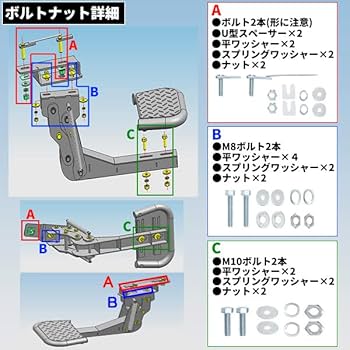 Amazon | ハイラックス GUN125 前期 後期 全年式 リアステップ